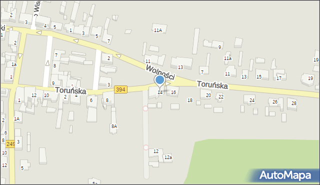 Solec Kujawski, Toruńska, 14, mapa Solec Kujawski