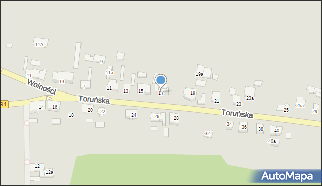 Solec Kujawski, Toruńska, 17, mapa Solec Kujawski