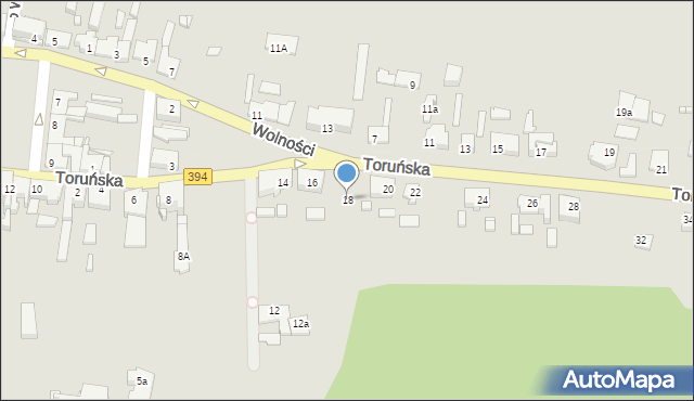 Solec Kujawski, Toruńska, 18, mapa Solec Kujawski