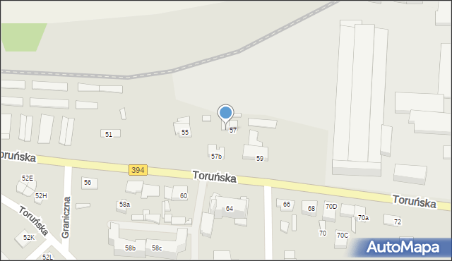 Solec Kujawski, Toruńska, 57A, mapa Solec Kujawski