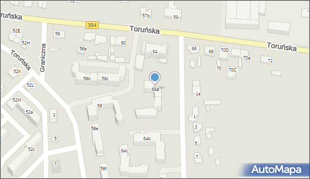 Solec Kujawski, Toruńska, 64a, mapa Solec Kujawski