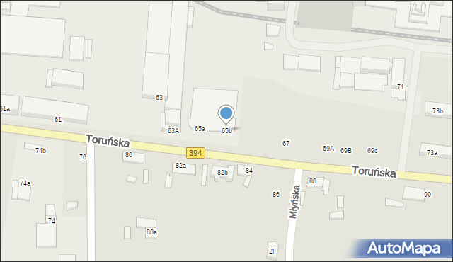 Solec Kujawski, Toruńska, 65b, mapa Solec Kujawski