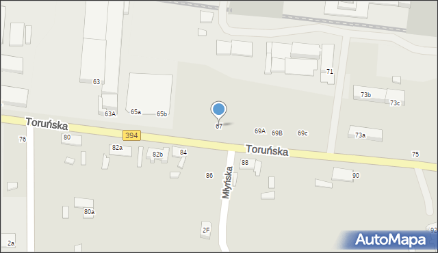 Solec Kujawski, Toruńska, 67, mapa Solec Kujawski