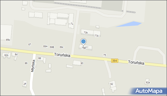 Solec Kujawski, Toruńska, 73a, mapa Solec Kujawski