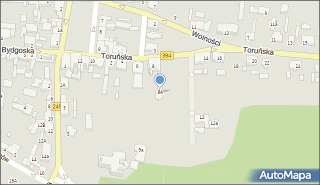 Solec Kujawski, Toruńska, 8A, mapa Solec Kujawski