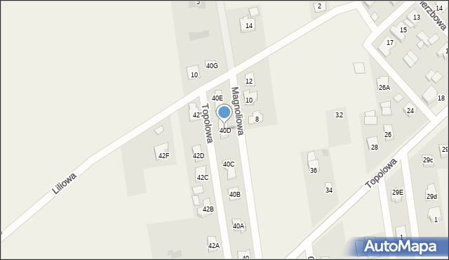 Stare Miasto, Topolowa, 40D, mapa Stare Miasto