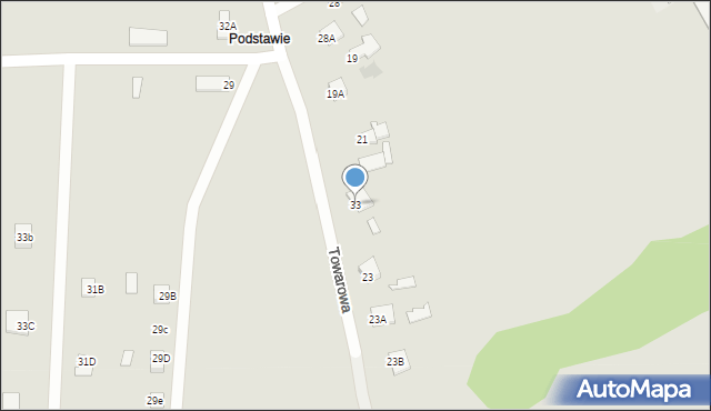 Staszów, Towarowa, 33, mapa Staszów