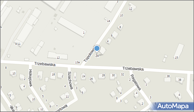 Stęszew, Topolowa, 2A, mapa Stęszew