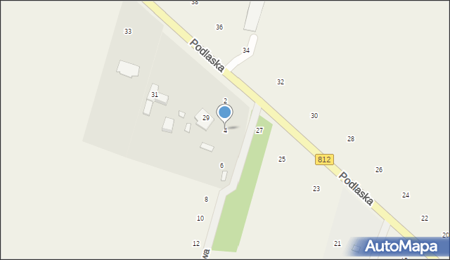 Suszno, Topolowa, 4, mapa Suszno