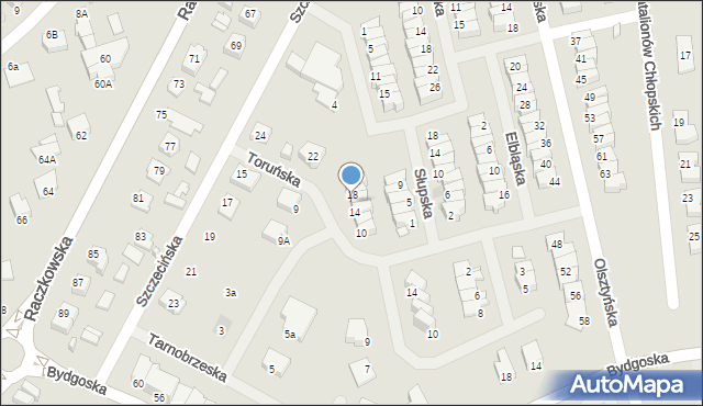 Suwałki, Toruńska, 16, mapa Suwałk