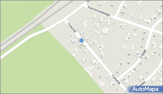 Swarzędz, Tortunia, 5A, mapa Swarzędz