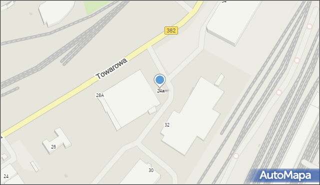 Świdnica, Towarowa, 24a, mapa Świdnicy
