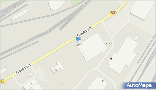 Świdnica, Towarowa, 28A, mapa Świdnicy