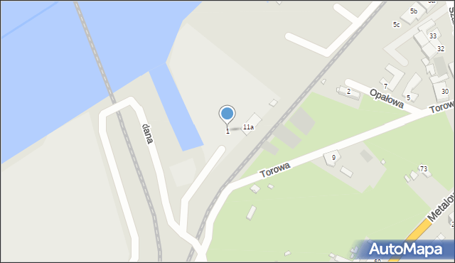 Szczecin, Torowa, 1, mapa Szczecina