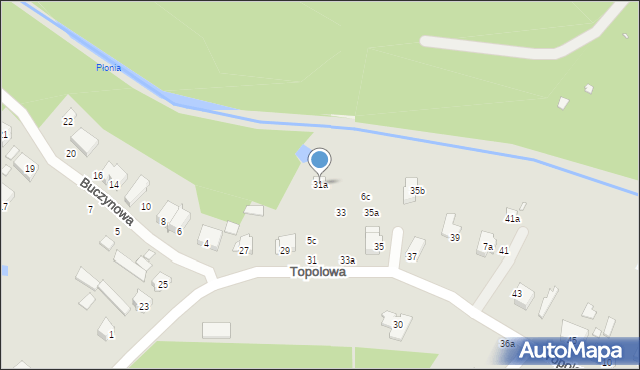 Szczecin, Topolowa, 31a, mapa Szczecina