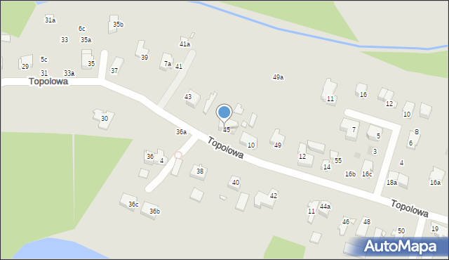 Szczecin, Topolowa, 8, mapa Szczecina