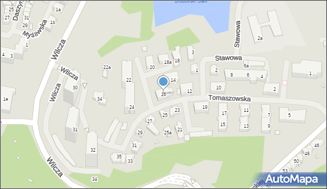 Szczecin, Tomaszowska, 16, mapa Szczecina