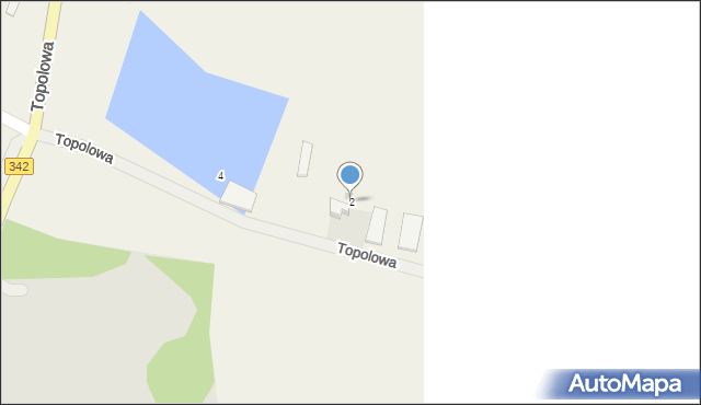 Szewce, Topolowa, 2, mapa Szewce