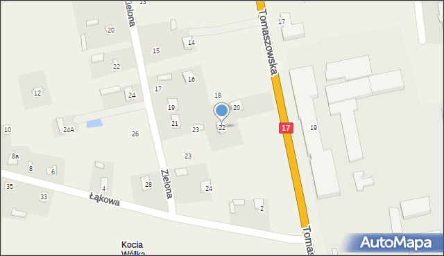 Tarnawatka-Tartak, Tomaszowska, 22, mapa Tarnawatka-Tartak