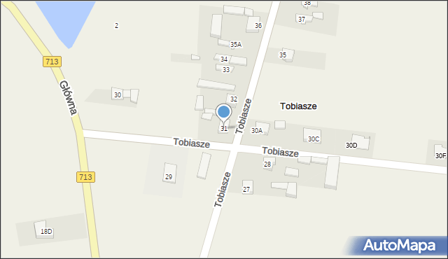 Tobiasze, Tobiasze, 31, mapa Tobiasze