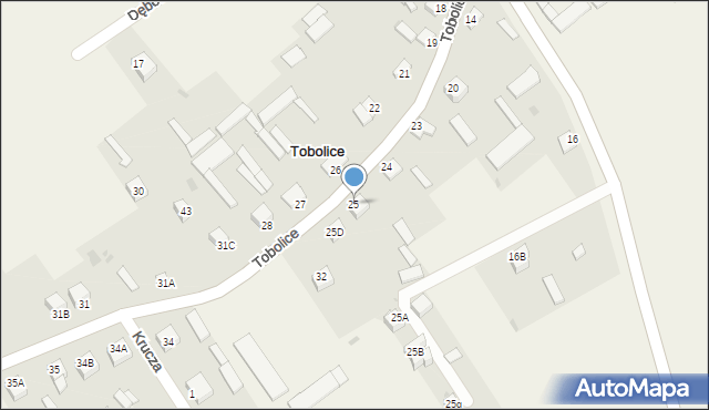 Tobolice, Tobolice, 25, mapa Tobolice