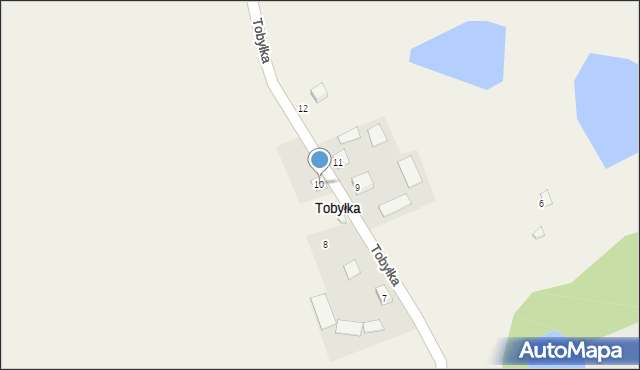 Tobyłka, Tobyłka, 10, mapa Tobyłka