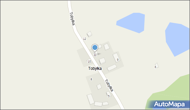 Tobyłka, Tobyłka, 11, mapa Tobyłka