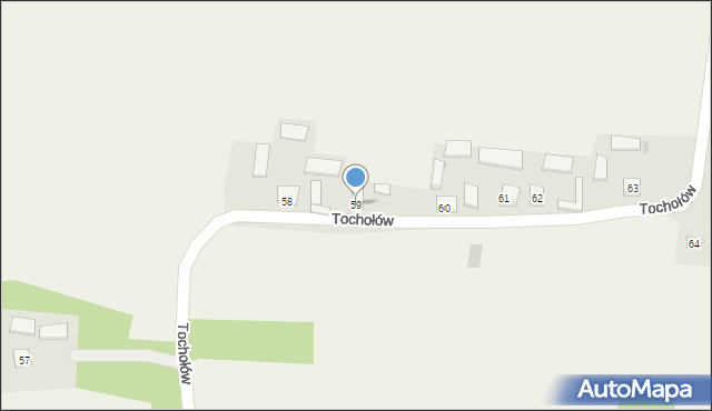 Tochołów, Tochołów, 59, mapa Tochołów