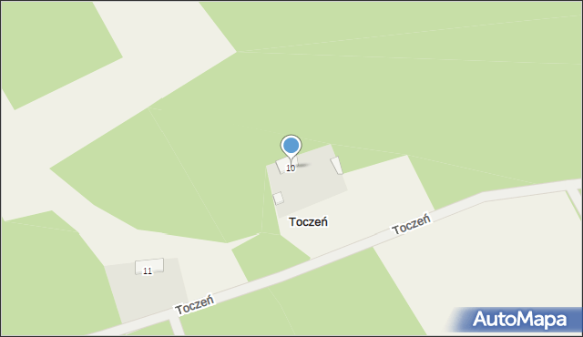 Toczeń, Toczeń, 10, mapa Toczeń