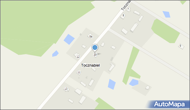 Tocznabiel, Tocznabiel, 10, mapa Tocznabiel