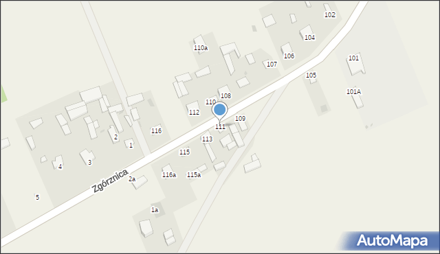 Toczyska, Toczyska, 111, mapa Toczyska