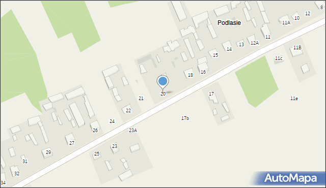 Toczyska, Toczyska, 20, mapa Toczyska