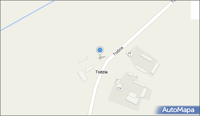 Todzia, Todzia, 19, mapa Todzia