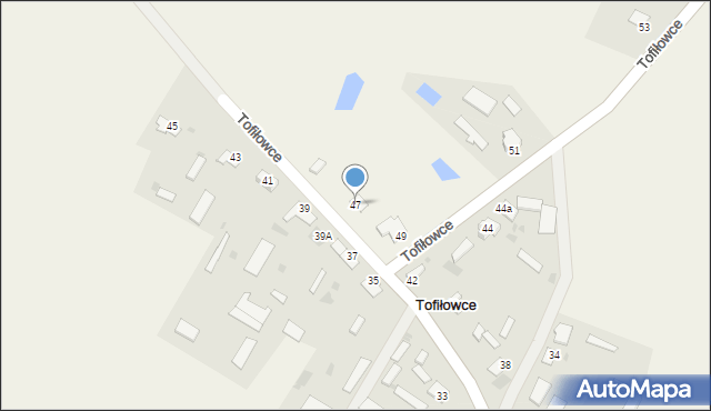 Tofiłowce, Tofiłowce, 47, mapa Tofiłowce