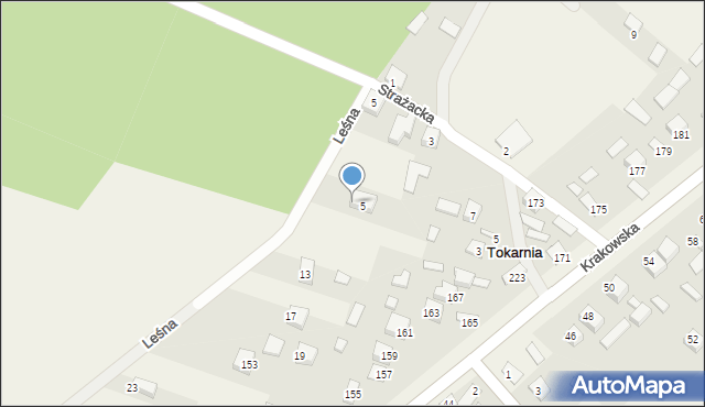 Tokarnia, Tokarnia, 230, mapa Tokarnia