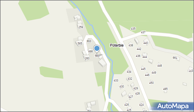 Tokarnia, Tokarnia, 563, mapa Tokarnia