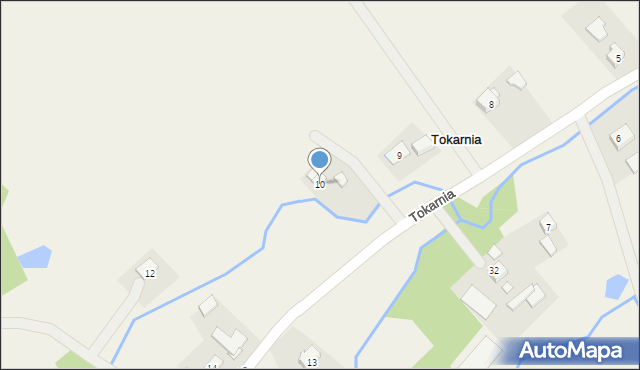 Tokarnia, Tokarnia, 10, mapa Tokarnia