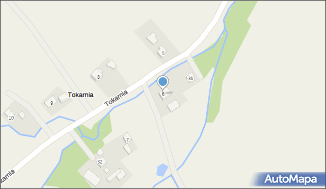 Tokarnia, Tokarnia, 6, mapa Tokarnia