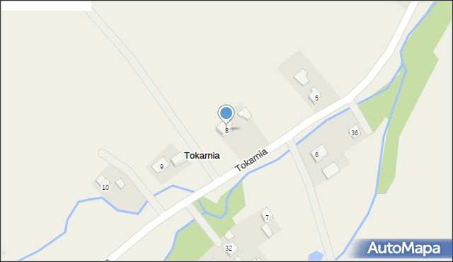 Tokarnia, Tokarnia, 8, mapa Tokarnia