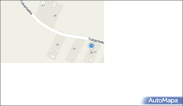 Tokarówka, Tokarówka, 63, mapa Tokarówka