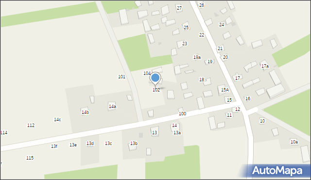 Tokary, Tokary, 102, mapa Tokary