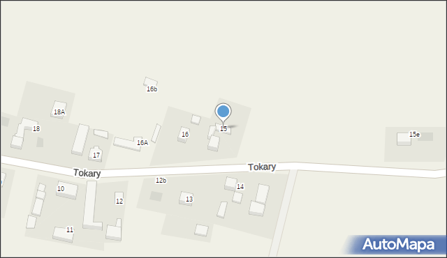 Tokary, Tokary, 15, mapa Tokary