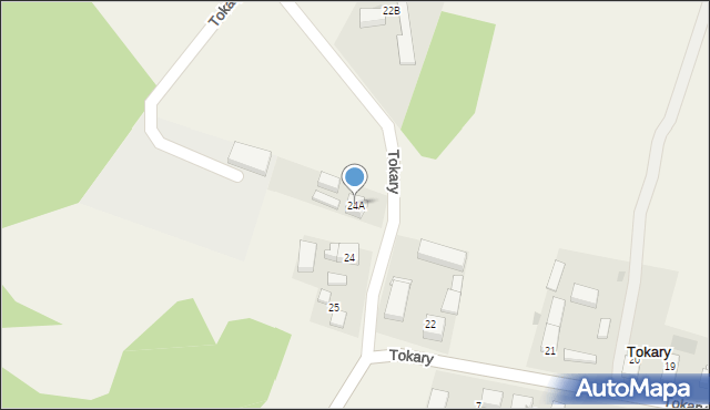 Tokary, Tokary, 24A, mapa Tokary