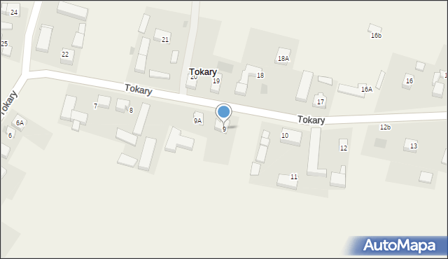 Tokary, Tokary, 9, mapa Tokary