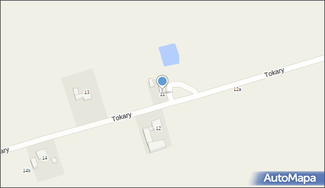 Tokary, Tokary, 11, mapa Tokary