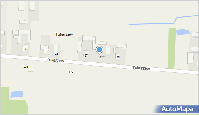 Tokarzew, Tokarzew, 16, mapa Tokarzew