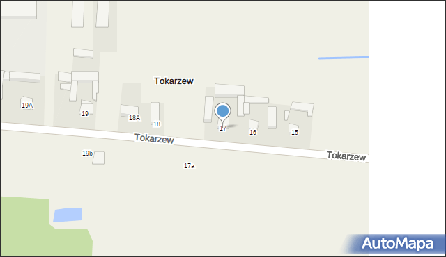 Tokarzew, Tokarzew, 17, mapa Tokarzew