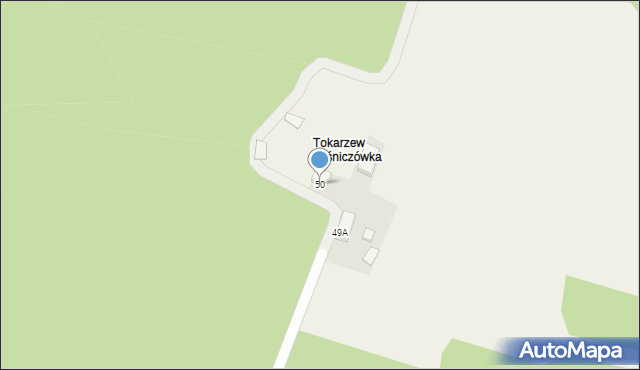 Tokarzew, Tokarzew, 50, mapa Tokarzew