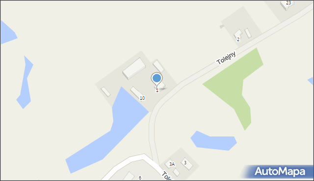 Tolejny, Tolejny, 1, mapa Tolejny