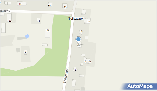 Toliszczek, Toliszczek, 6b, mapa Toliszczek